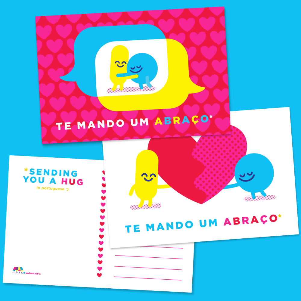 Postcards do Amor (Set of 2)